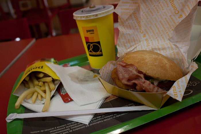 Food Inside Camp Nou Stadium