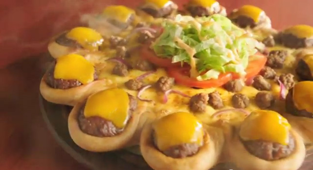 Cheeseburger Pizza Middle East