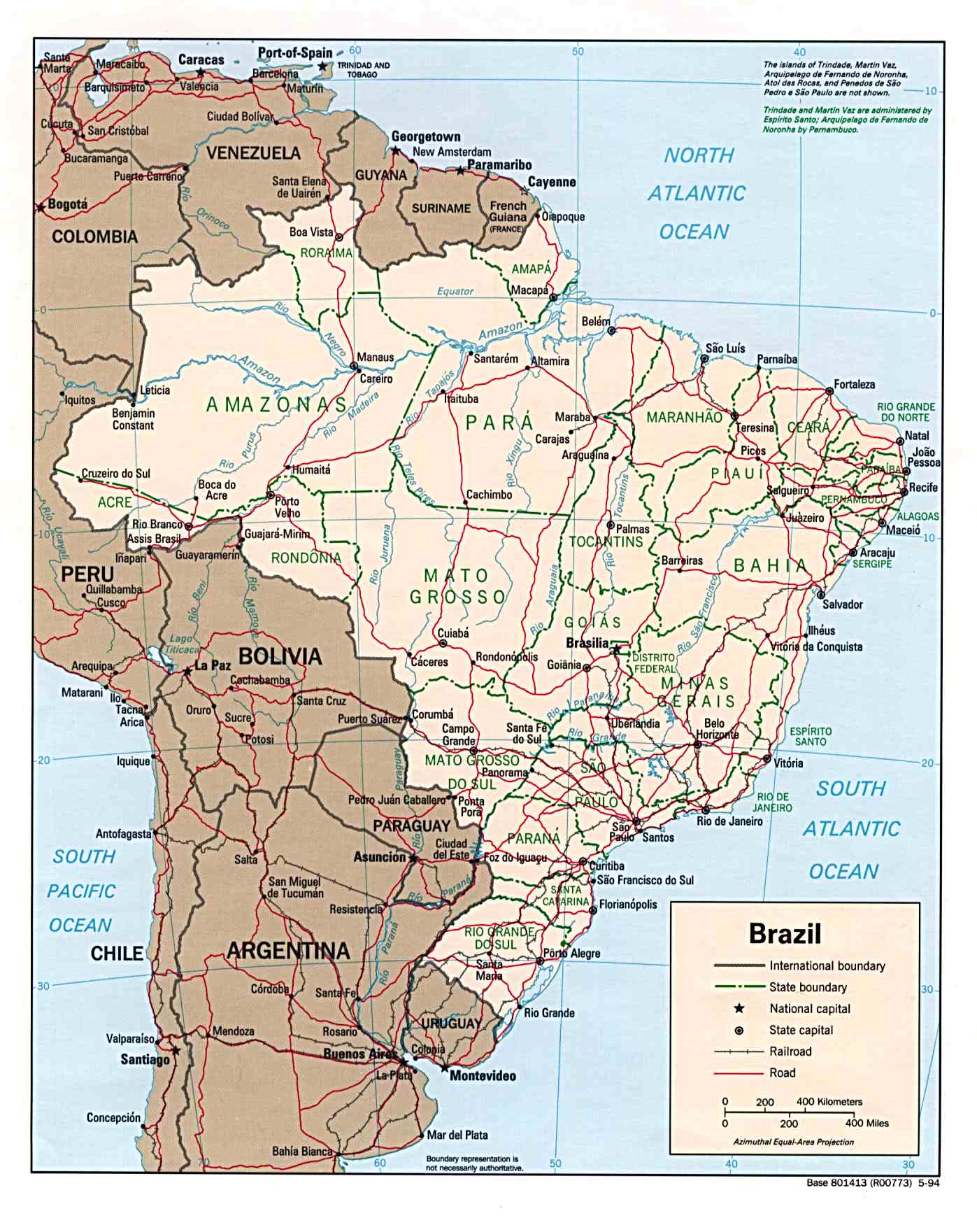 map of brazil