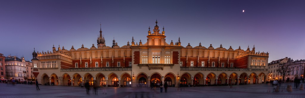 krakow at dusk